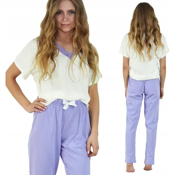 Dámské pyžamo Born2rest dámské pyžamo bavlna bílé, velikost S