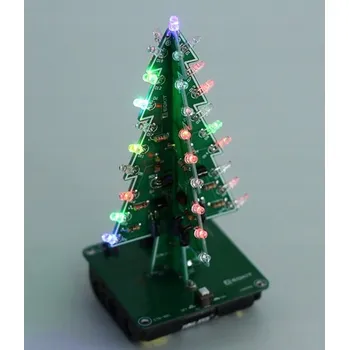 Vánoce LED Vánoční stromek Barevný 3D USB 5V Stavebnice pro DIY Montáž
