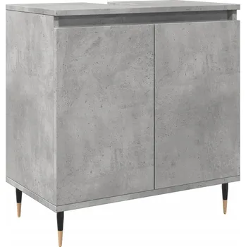 Koupelnový nábytek Koupelnová skříňka z dřevotřísky, šedá betonu, 58x33x60 cm