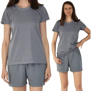 Dámské pyžamo Born2rest dámské pyžamo bavlna šedé velikost S