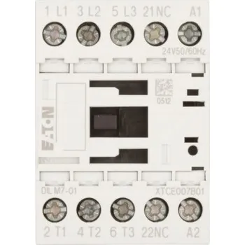 Stavebniny Výkonový stykač 7A 3P 24V AC 0Z 1R