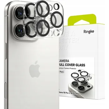 2ks v balení, set ochranných skel zadní kamery Ringke Camera Protector 2-Pack iPhone 16 Pro / 16 Pro Max Clear