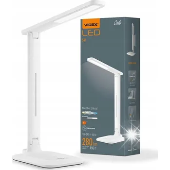 Lampička LED stolní lampa s funkcí stmívání Videx OSLO 5W 280lm DOTYKOVÁ