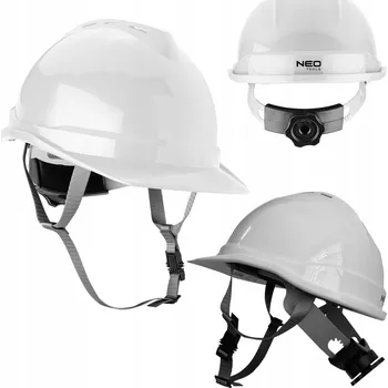 Pracovní obuv NEO Helma Přilba BOZP Stavební Pracovní Ochranná BÍLÁ