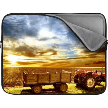 pouzdro na notebook Sablio Obal na notebook Traktor s vlečkou - 17"