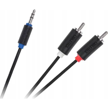 Audio kabel Kabel Cabletech KPO3952-5 minijack (3,5 mm) na 2x RCA (cinch) 5 m