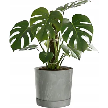 Květináč Květináč kulatý Beton šedý mat ø23, 9 Cm