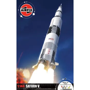 Plastikový model Saturn V (s barvami) Airfix 50201 1:144