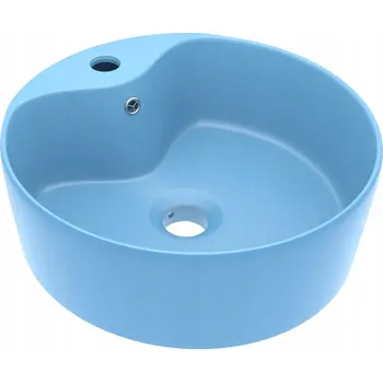 Umyvadlo Kulatá keramická umyvadlo matná Světle Modrá 36x13 cm