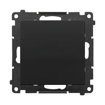 vypínač Kryt zaslepovací s kovovým třmenem, Simon 55 TPS.01/149, černá metalizovaná