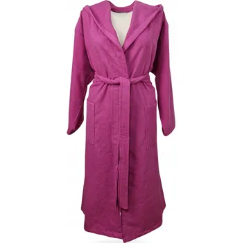 Dámský župan Župan HUDSON VitalHome s kapucí 100% Bavlna 400g/m2 - XL - růžový