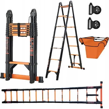 Žebřík Žebřík Hooha ocelový 5,80 m 150 kg 14 příček oboustranný