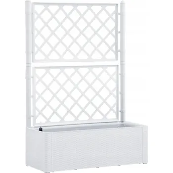 Květináč Květináč plast bílý VidaXL 100 cm x 43 x 142 cm