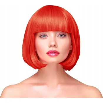 Karnevalová paruka PartyPal paruka polodlouhé vlasy s ofinou