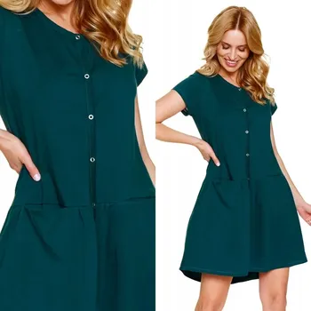 Dámská noční košile Košile na kojící dítě Doctor Nap 9445 M noční 38 tmavě zelená