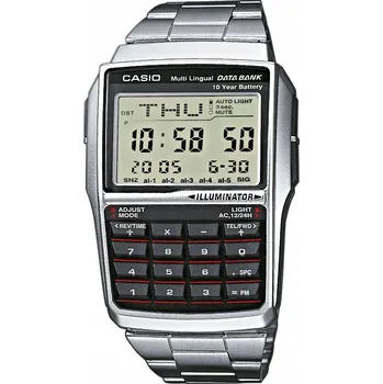 Hodinky Náramkové hodinky Casio quartzové s ocelovým náramkem šedé DBC-32D-1A