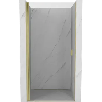 Mexen Mist-B sprchové dveře otevírací 85 cm, transparentní, zlaté kartáčované - 8A2-085-000-55-00 Sprchové dveře