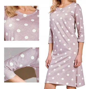 Dámská noční košile Taro košile noční dámská 3213 DOLLY 3/4 rukáv před kolena velikost M