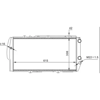 Chladič motoru Chladič, chlazení motoru HART 600 372