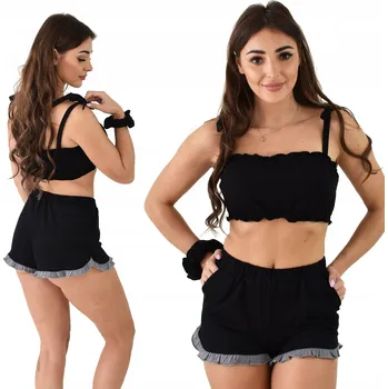 Dámské pyžamo Born2rest dámské pyžamo bavlna černé barvy, velikost M