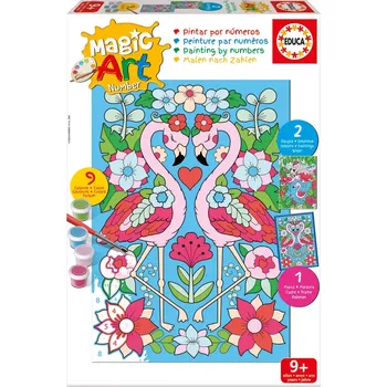 Educa malování podle čísel – plameňáci