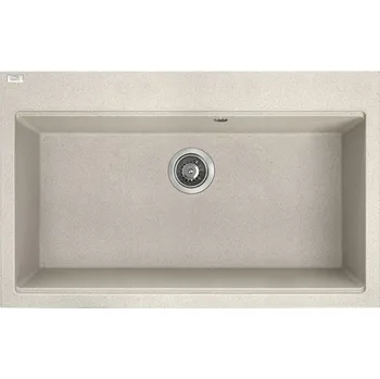 Granitový dřez Jednokomorový granitový dřez Laveo TAU béžový
