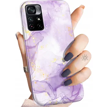 Pouzdro na mobilní telefon Zadní Kryt Hello Case pro Xiaomi Poco M4 Pro 5G, Redmi Note 11, Redmi Note 11S, Redmi Note 11T 5G, fialový