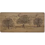 Li-Go "Tři lípy" světelný obraz s baterií 110x50cm, dub světlý