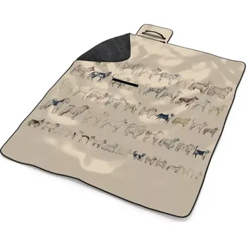 deka Sablio Plážová deka Psí plemena: 200x140 cm