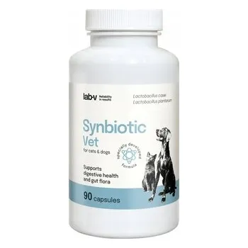 LAB-V Synbiotic Vet podpora trávicího systému pro psy a kočky 90 kapslí