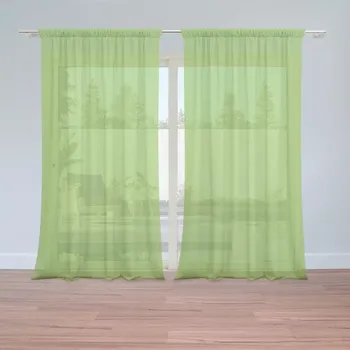 Záclona Sablio Záclony Jablečná zelená: 2ks 150x250cm