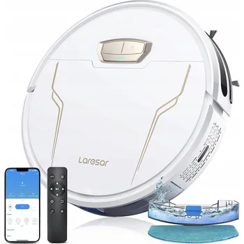 Robotický vysavač Uklízecí robot Laresar Evol 3s bílý s mopem, ovládání aplikací