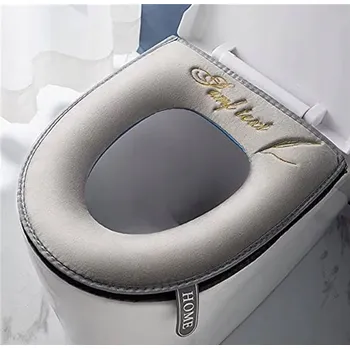 WC sedátko UNIVERZÁLNÍ OTEPLOVACÍ POTAH NA WC SEDÁTKO ŠEDÝ
