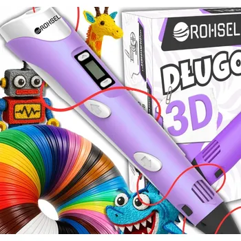 Zabezpečení domácnosti PROPISKA PRO DĚTI KREATIVNÍ SADA 3D + NÁPLNĚ 160 METRŮ + ŠABLONY