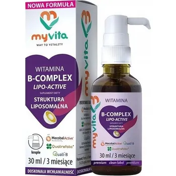 Doplněk stravy MyVita Vitamin B Complex Active kapky 30 ml
