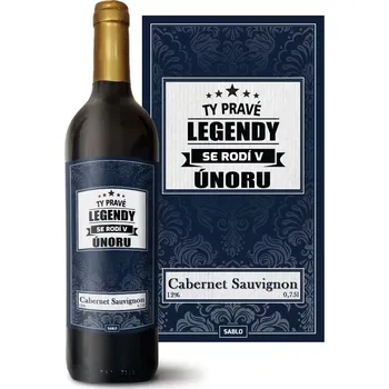 Víno Sablio Červené víno Ty pravé legendy se rodí v únoru: 0,75 l