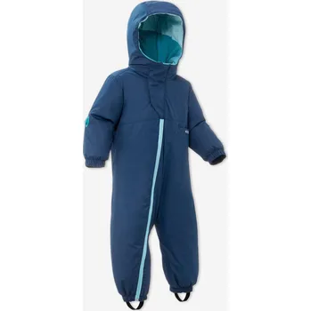Kojenecká kombinéza WEDZE Kombinéza pro nejmenší 500 Warm Lugiklip 2 ROKY MODRÁ