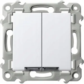 vypínač Schodišťový přepínač s podsvícením Bílý Ospel Szafir