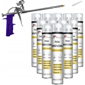 Montážní pěna MONTÁŽNÍ PISTOLETOVÁ PĚNA 750 ML NÍZKOTLAKÁ CELOROČNÍ PĚNA + PISTOLE