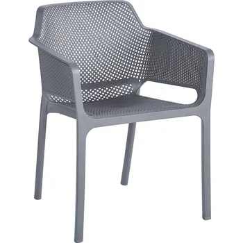 Křeslo Stohovatelné křeslo, šedá, LAVTON