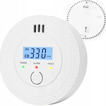 Detektor CO Detektor Oxidu Uhelnatého Bezdrátový hlásič CO s LCD displejem a alarmem
