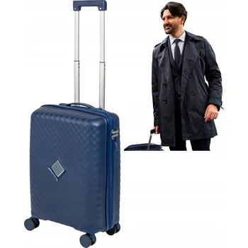 Cestovní kabinový kufr malý modrý, z PP na kolečkách Wowbag 7900 S