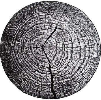 Koberec Kulatý Koberec STRADO NOVO 90 protiskluzový měkký hedvábný moderní