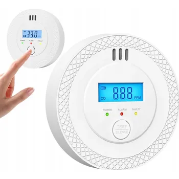 Detektor CO DETEKTOR OXIDU UHELNATÉHO LCD HLÁSIČ ÚNIKU PLYNU