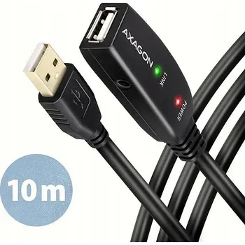 Datový kabel Axagon ADR-210 USB kabel 10 m, USB 2.0 A, černý