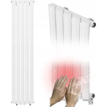 Radiátor Koupelnový radiátor AXIS 140x30 bílý dekorativní panelový, vysoký výkon