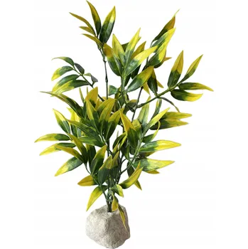 umělá květina UMĚLÁ ROSTLINA DO AKVÁRIA PŘIROZENÝ VZHLED VELKÁ ROSTLINA XXL výška 35 cm