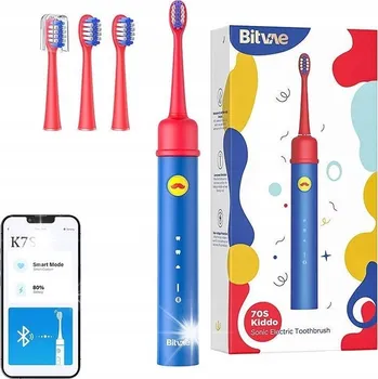 Péče o chrup SONICKÝ KARTÁČEK PRO DĚTI S APLIKACÍ A NÁSTAVCI HLAVICE