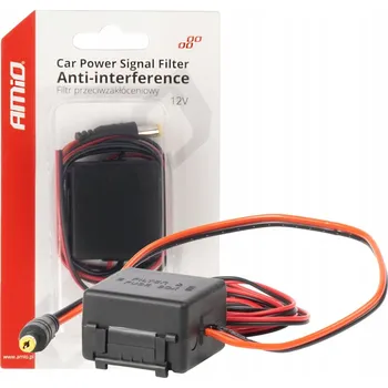 Automobilový filtr proti rušení s 12V zástrčkou AMIO-04101