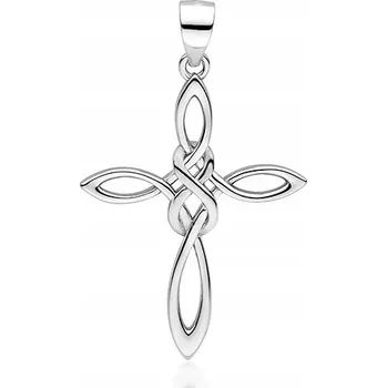 Přívěsek Stříbrný přívěsek Křížek s nekonečnem